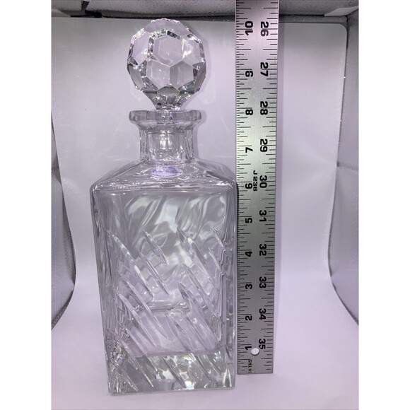 Full Lead Crystal Decanter and Stopper Regent Collection Handmade In Yugoslavia - Picture 11 of 13